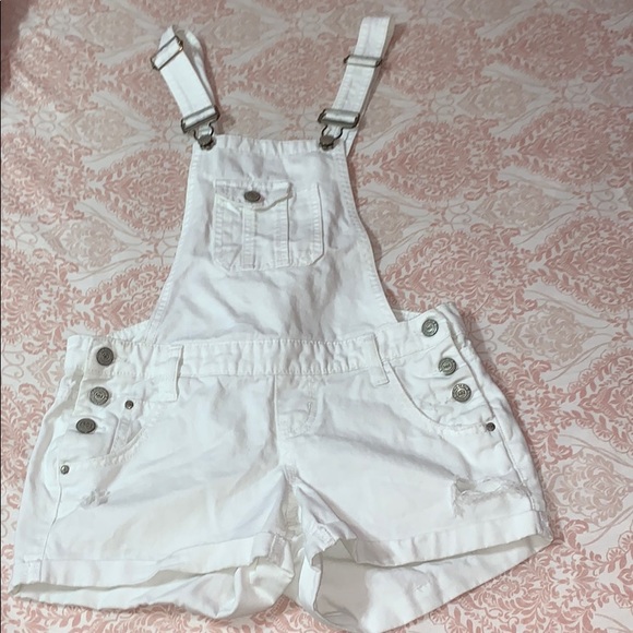 White Overalls. For girls. Juniors - Picture 1 of 3